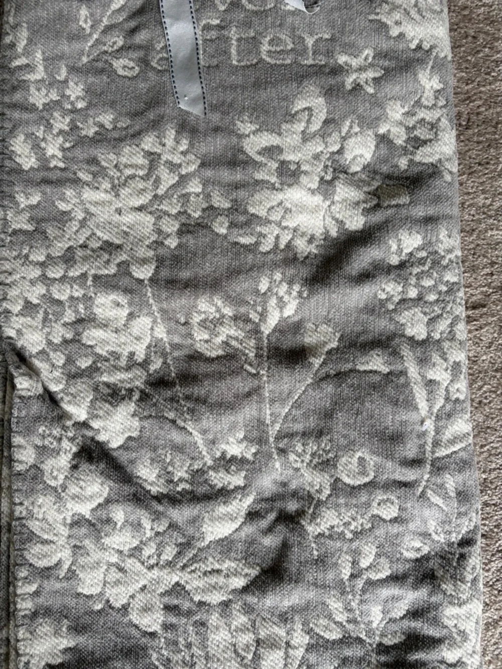 NWT - Chenille throw by Envogue Happily Ever Forever 50” x 70”